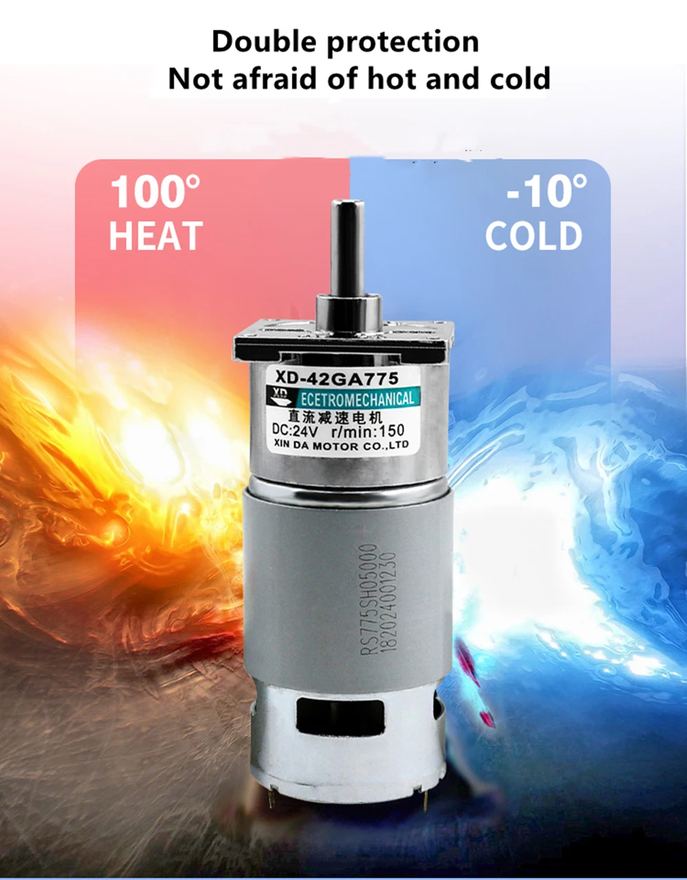 Мотор-редуктор 25 Вт постоянный ток 775 12 В/24 В мощный с высоким крутящим моментом