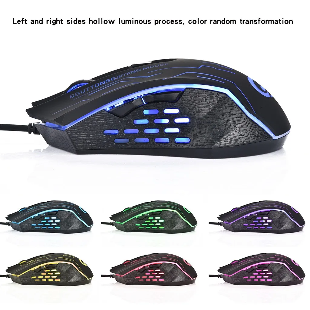 Мышь игровая Проводная ZELOTES USB 7 режимов подсветки до 3600 DPI RGB | Компьютеры и офис
