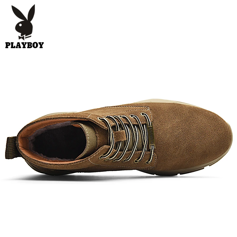 PLAYBOY новые ботинки мужские кожаные кроссовки для улицы работы водонепроницаемые