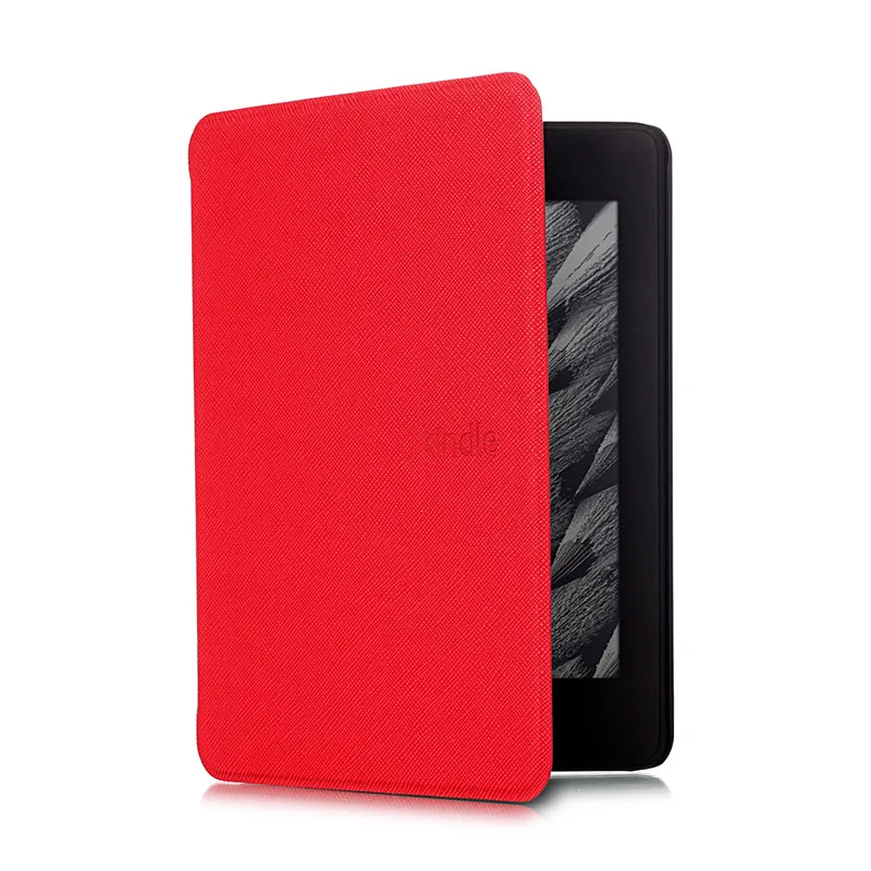 red Умный тонкий магнитный чехол для электронной книги для Amazon Kindle Paperwhite 4 Обложка 10 поколение оболочка защита для электронных книг чехол - Цвет: red