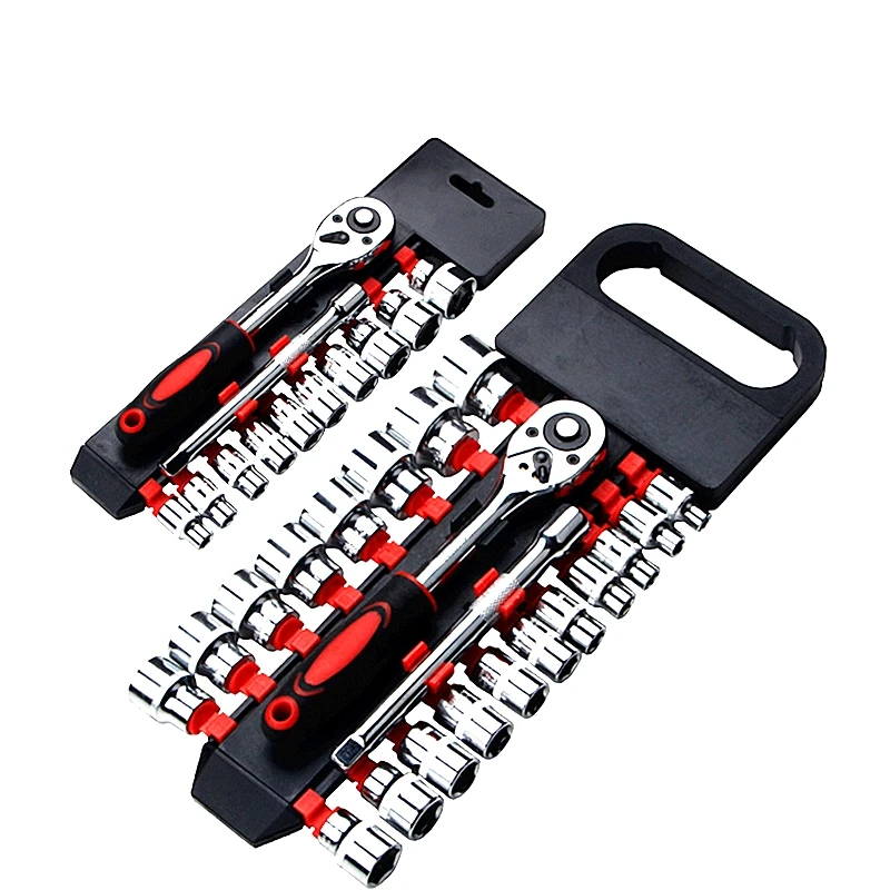 Автомобильный ремонтный Трещоточный гаечный ключ хромированная ванадиевая