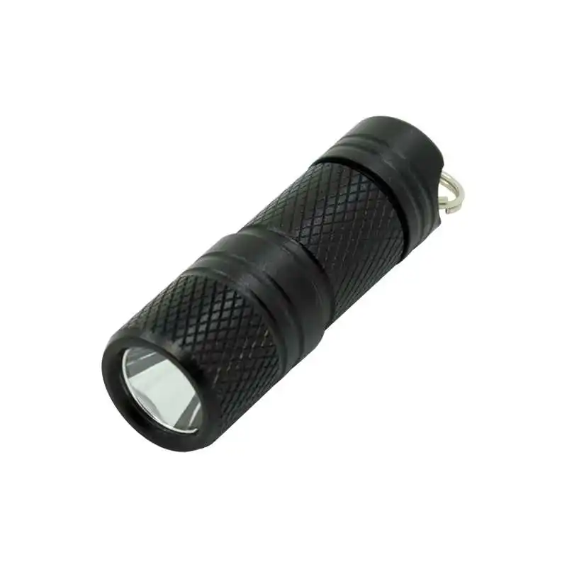 Карманный миниатюрный светодиодный светильник-вспышка USB перезаряжаемый портативный водонепроницаемый белый светильник фонарь-брелок супер маленький фонарь с батареей - Испускаемый цвет: Black
