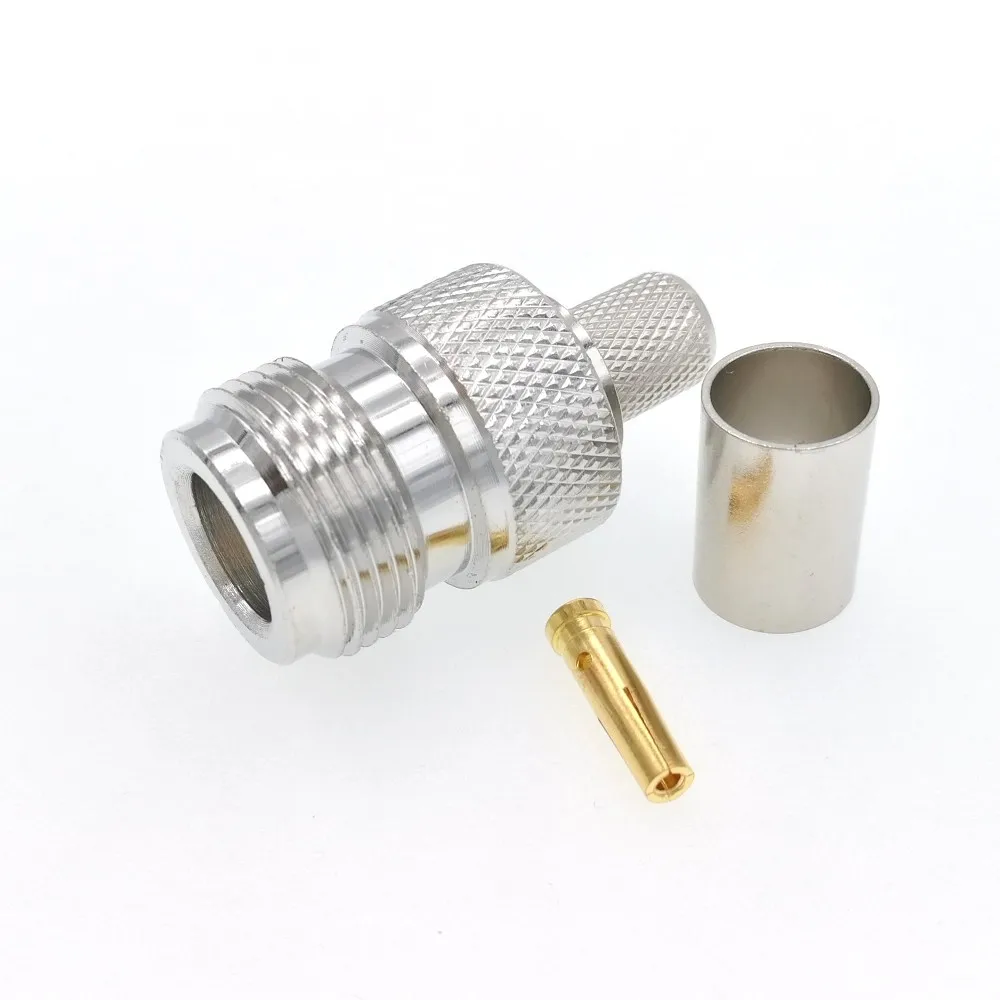 10 шт. N гнездовой разъем RG5 RG6 LMR300 5D FB Ecoflex 7 кабель RF разъем|connector crimp|connector nconnector rg6 |