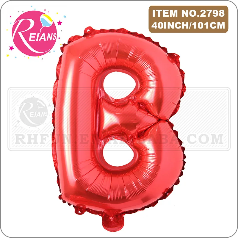 

40 inch Red big size Number Letter alphabet Foil Helium Float Balloons Birthday Party Celebration decoration Air ball globos