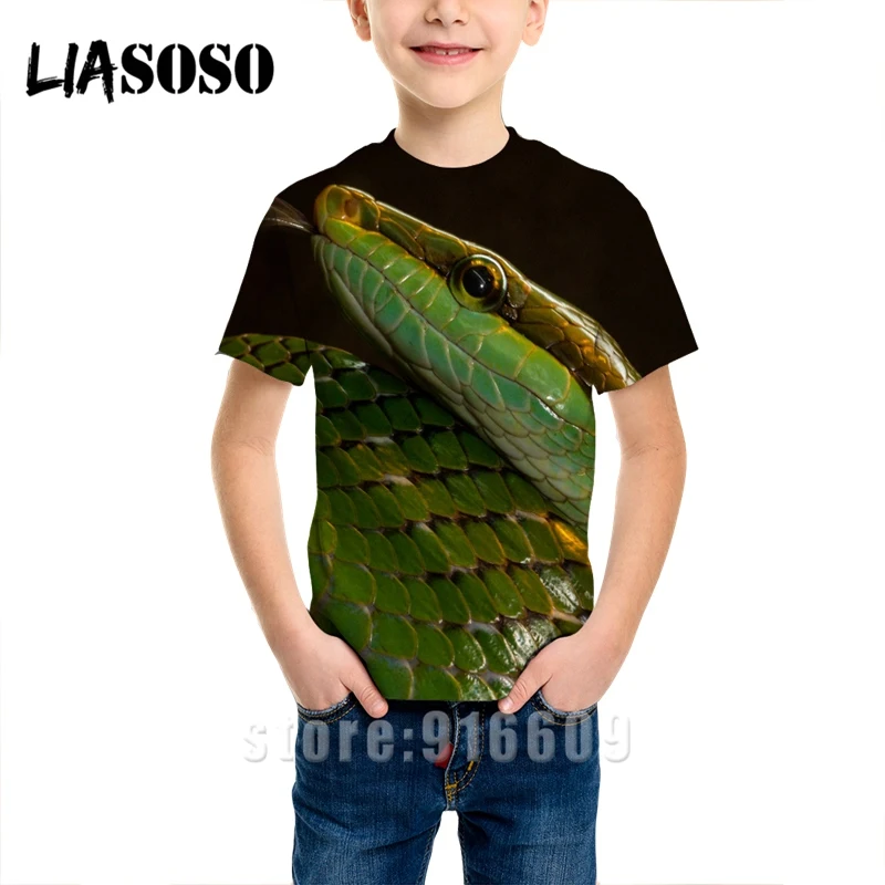 Летний пуловер со змеиным принтом для мужчин и женщин модная футболка с 3D-принтом