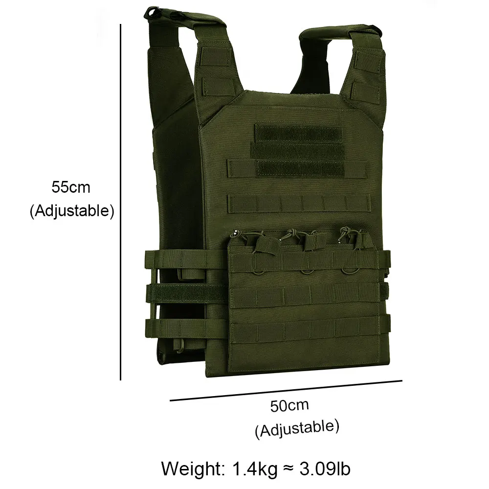 Водонепроницаемый тактический жилет Камуфляж сумки милитари MOLLE Регулируемый