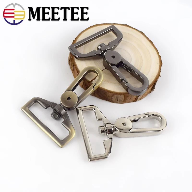Сменные сумки Meetee 2/10 шт. 32 мм металлические пряжки для багажа Вертлюг пусковой