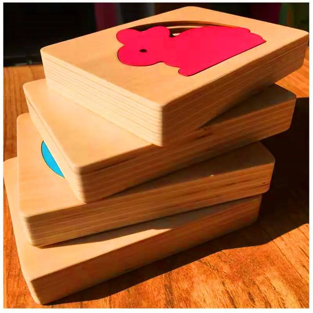 Многослойные головоломки детские игрушки Монтессори Детские деревянные для