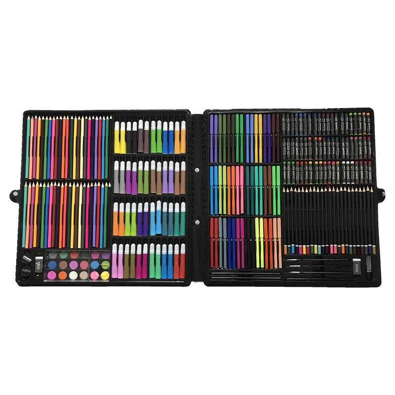 

258 pieces of children's brush set watercolor pen art supplies painting toolbox elementary school painting pen gift box