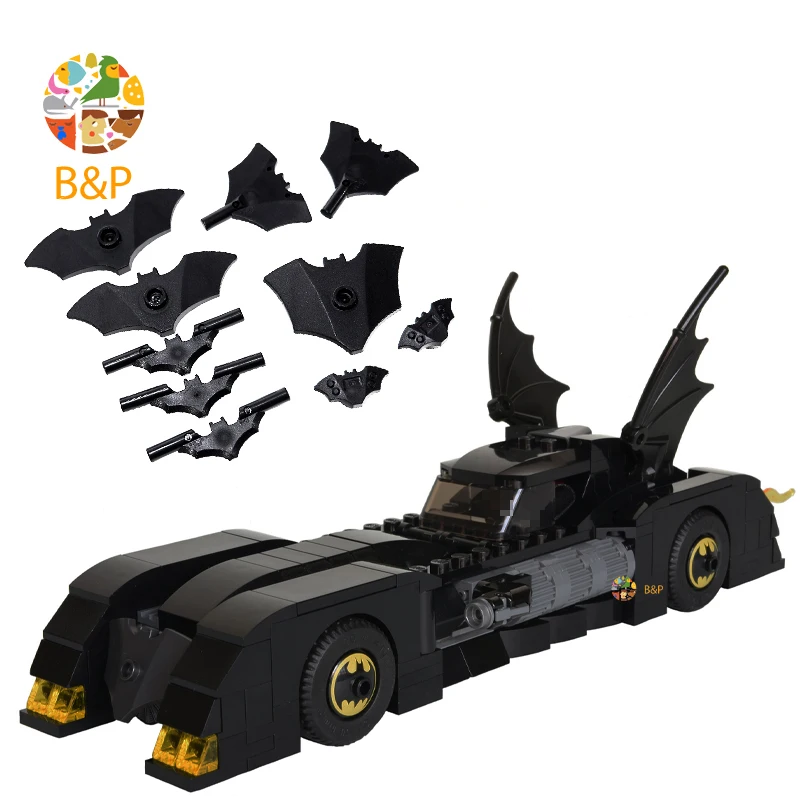 76119 354 шт Супер Герои серии Бэтмобиль: погоня за модель Джокера строительные блоки