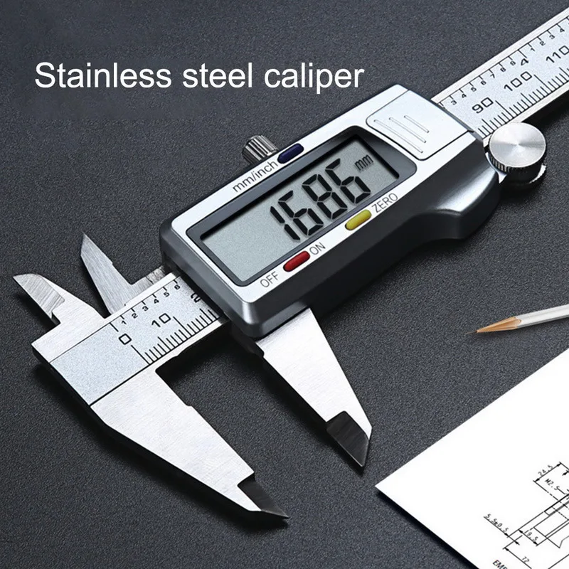

Digital caliper Stainless Steel Electronic Digital Vernier Calipers 6Inch 0-150mm Metal Micrometer Measuring tool caliper Gauges