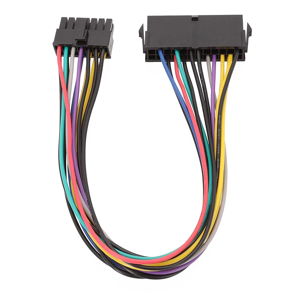 Высококачественный ATX 24 контакта до 14 контактов кабель питания 24p 14p 18AWG провод для