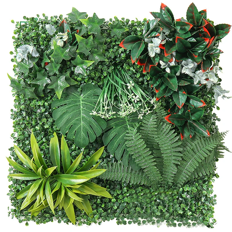 50x50 см искусственное растение настенный фон для улицы газон защита от