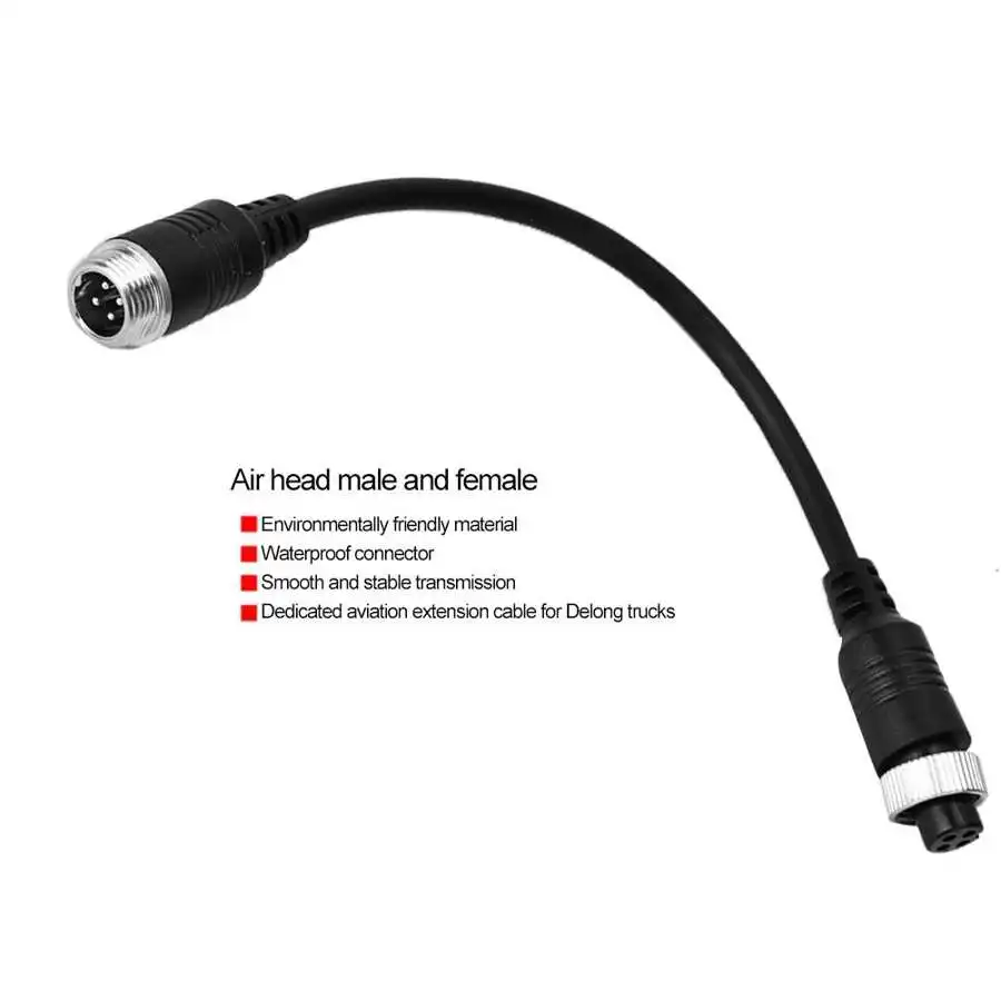

Aviation Video Extension Cable Air Head Male Female Adapter For Delong Trucks