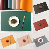 popular mats heat coasters placemats tableware mat colorful 2 leather leather table dining resistant