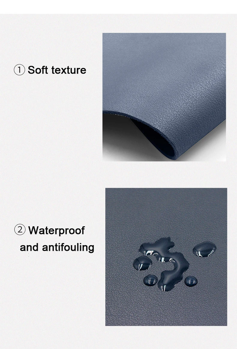 

Computer Mouse Pad Office Desk Pad PU Leather Laptop Desk Table Protector Writing Mat Waterproof for Office Work Home Decor