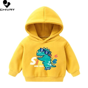 New 2021 Kids Autumn Winter Sweatshirt Boys Cartoon Dinosaur Print
Pullover Hooded Long Sleeve Hoodies Sweatshirts Jackets Tops