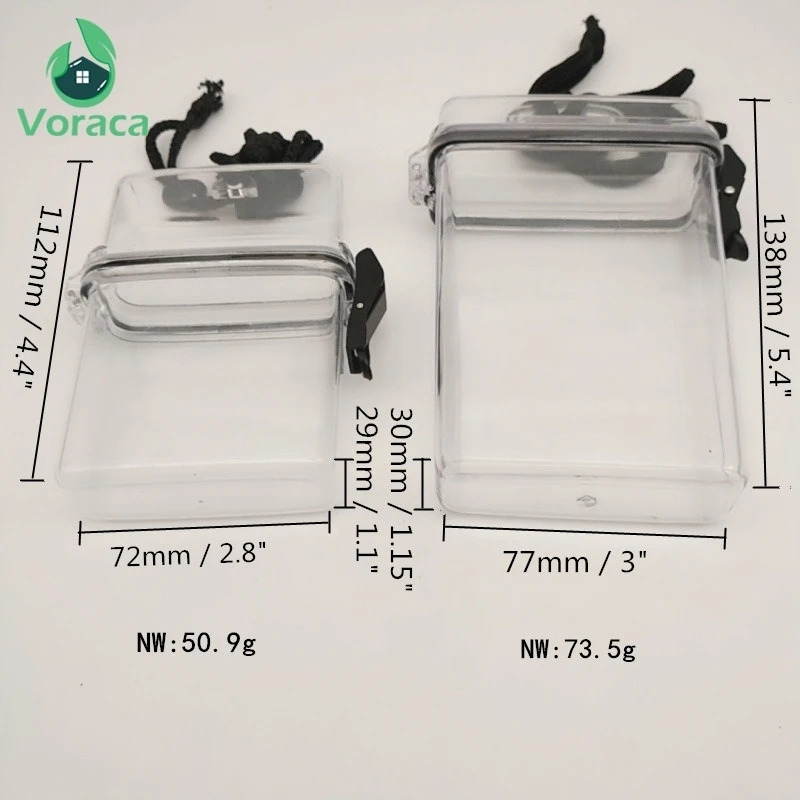 Прозрачный водонепроницаемый прозрачный чехол для сигарет переносная