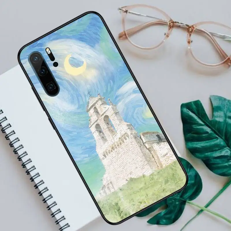 

Art oil painting illustration beautiful Phone Case For Huawei P40 P20 P30 lite Pro P Smart 2019 Mate 40 20 10 Lite Pro Nova 5t