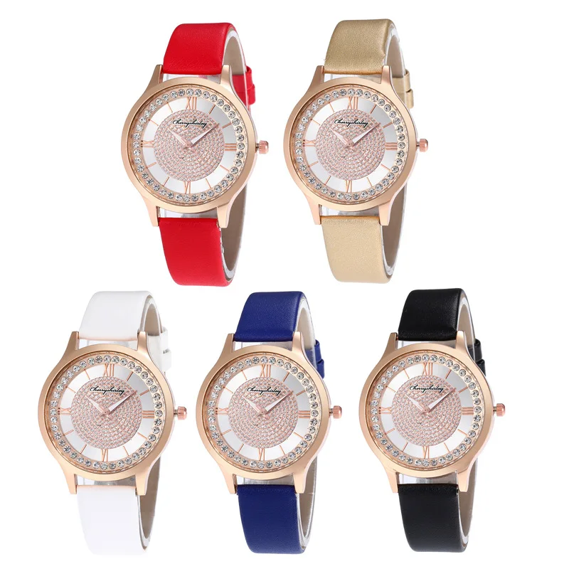 Повседневные женские часы романтичные наручные со звездным небом кожаные