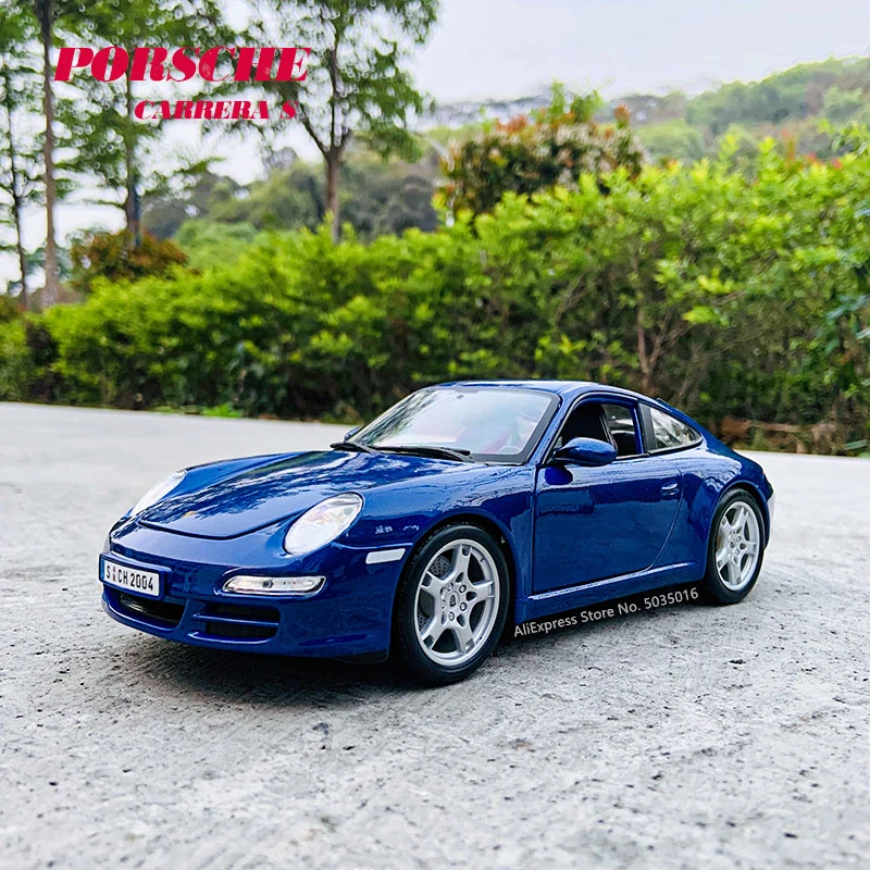 

Модель автомобиля Maisto 1:18 Porsche CARRERA S в стиле ретро, литье под давлением, Классическая модель автомобиля, украшение для коллекции, подарок