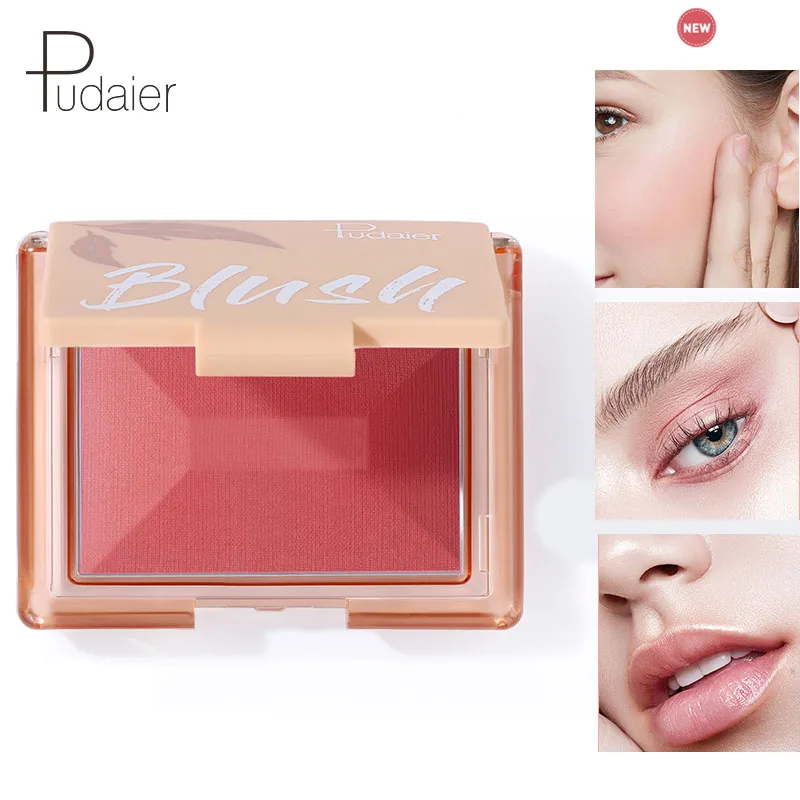 Пудра Pudaier 9 цветов матовые Мерцающие Румяна пудра для лица макияж монохромные