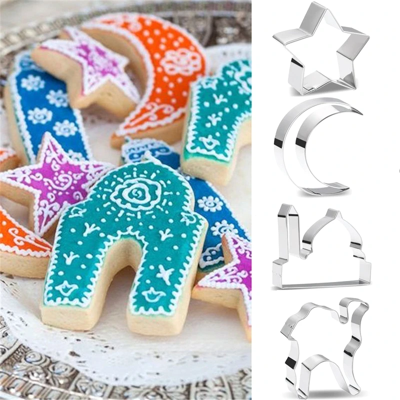 Фонарь резак для печенья ИД Мубарак звезда луна фонарь верблюд церковное печенье