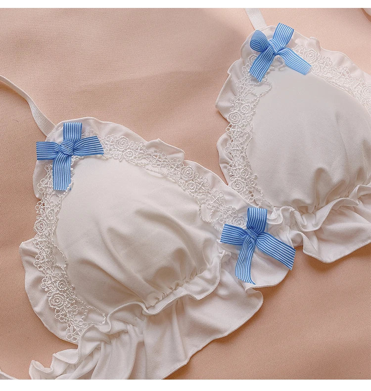 Комплект женского нижнего белья Wriufred белый бюстгальтер без стальных колец