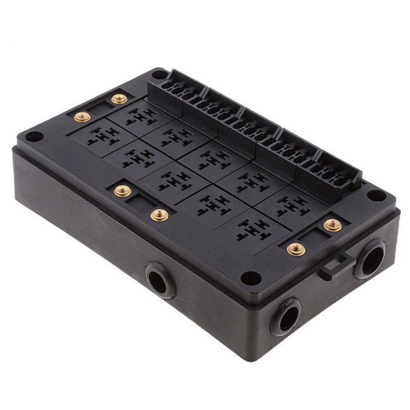 

Car Blade Fuse Holder Relay Socket Black Box 18 Way Blade Fuse Holder Car Automotive Insurance For Automotive Marine