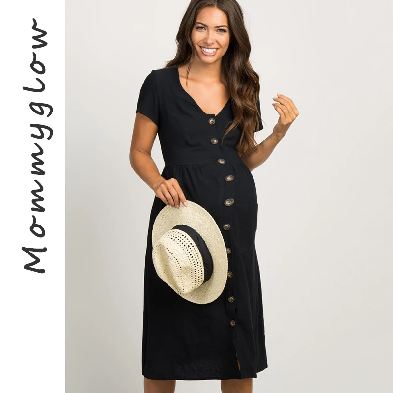 

Maternity Dress Pregnant Women Office Casual Clothes Plus Size Pregnancy Dress Graduation Nursing Dresses Breastfeeding for Work
