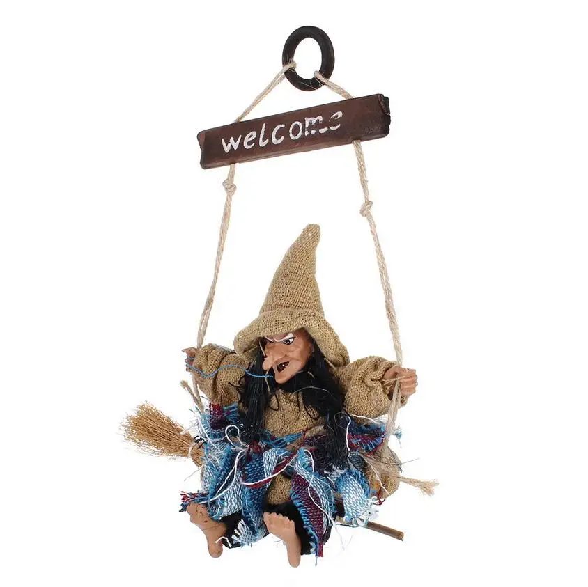 

Halloween Ghost Witch Doll Horror Scary Hanging Decoration Ghost Flying Festival Bar Witch Pendant Halloween DIY Party Ornaments