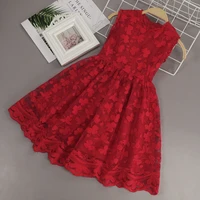 kids summer dress for girls childrens clothes 2 8t lace floral cotton soft casual clothing wedding party flower girl costumes