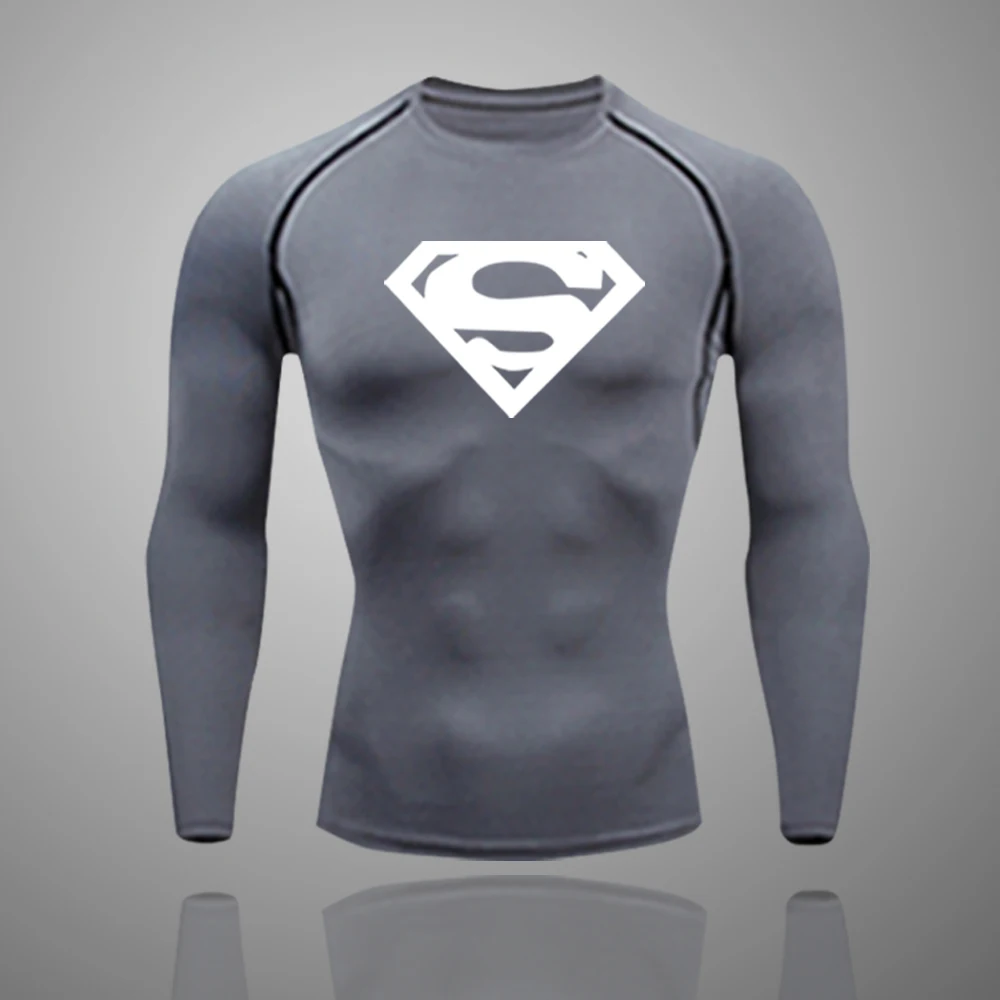 Quick Dry Workout Running Shirt Men Long Sleeve Compression Set Gym Fitness Running T-Shirt Bodybuilding Sport Thermal Underwear