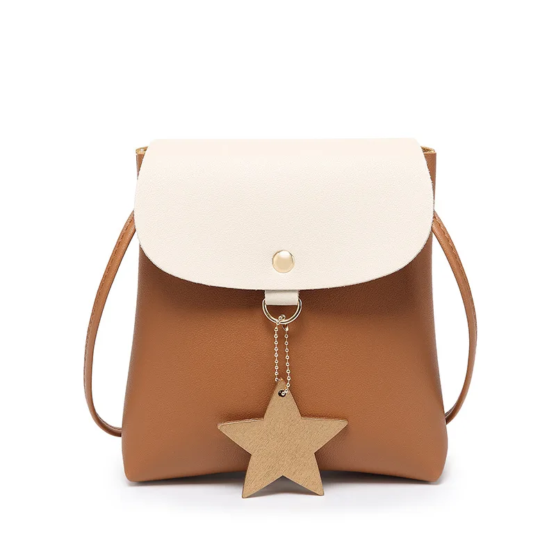 

2021 Women's Mobile Phone Bag Fashion Small Coin Purse Pendant Women's Shoulder Bag Mini Messenger Bag PU leather