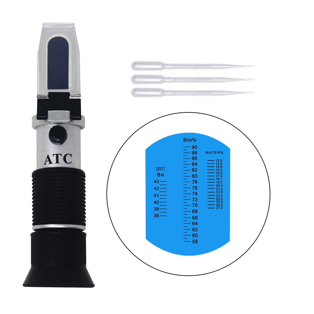 Brix Be' Water 3 in 1 Honey Refractometer 58-90% 12-27% 38-43Be' | Инструменты