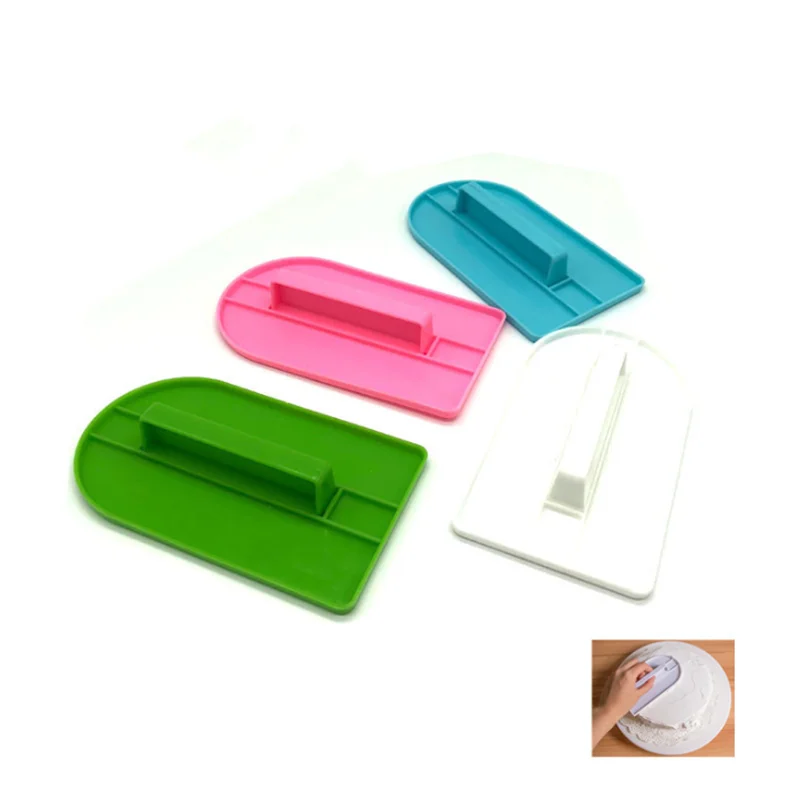 

1 Pcs Icing Fondant Cake Decorating Sugar Craft Sugarcraft Icing Mold Plastic Cake Smoother Polisher Tools