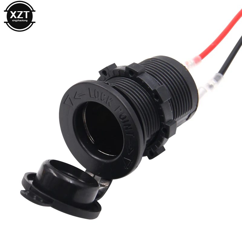 Водонепроницаемая вилка для прикуривателя мотоцикла 12 В 24 штепсельная Вилка