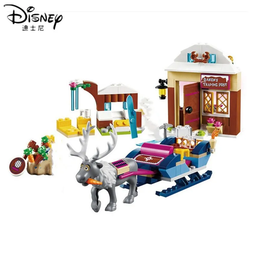 Disney 208 из мультфильма Холодное сердце принцессы Анны и Kostoff сани Приключения