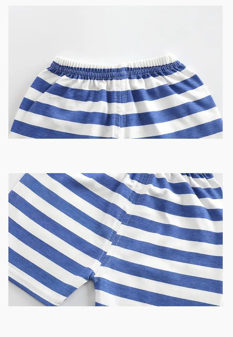 Летний детский костюм с коротким рукавом одежда из чистого хлопка для маленьких