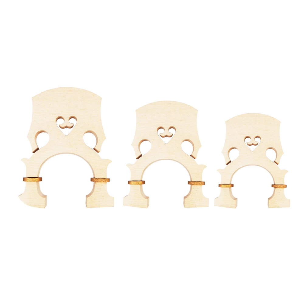 

Standard Maple Bridge Replacement Parts for 1/2 Size Double Bass Adjustable Upright Bass Bridge