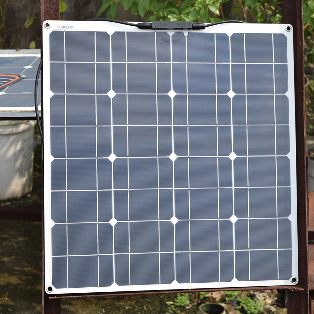 Солнечная панель батарея 12v 100 Вт Гибкая солнечная в комплекте зарядное