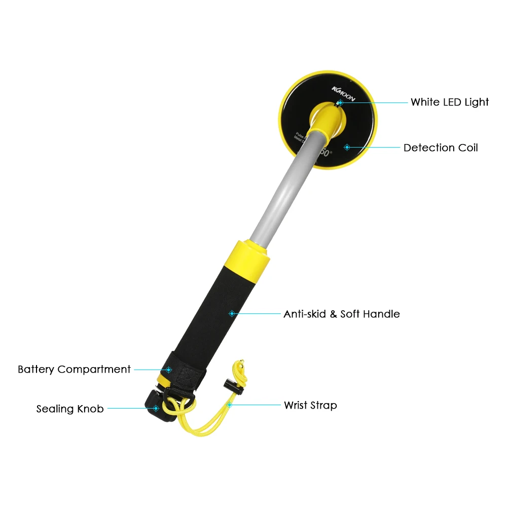Профессиональный металлоискатель 98 футов водонепроницаемый Ручной