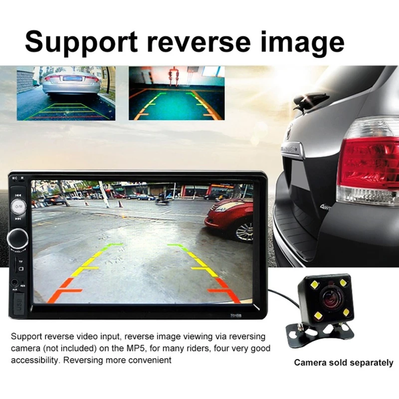 Автомагнитола 7010B 4 7 &quot 2 Din стерео MP5 плеер Android /IOS MirrorLink TF USB FM