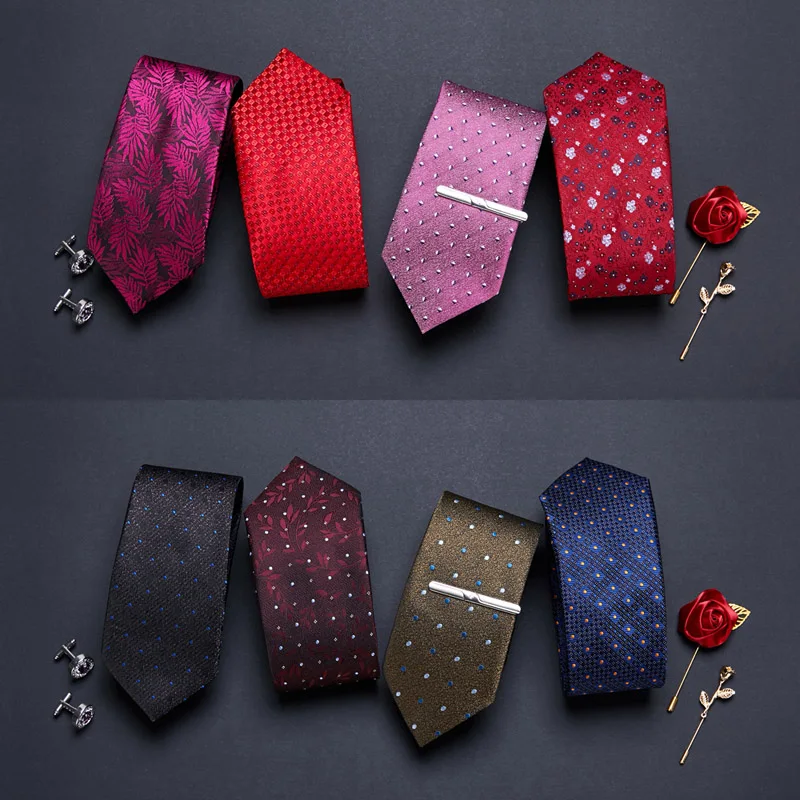 

100% Silk tie skinny 7.5 cm floral necktie high fashion plaid ties men slim cravat neckties mens 2021 Corbatas