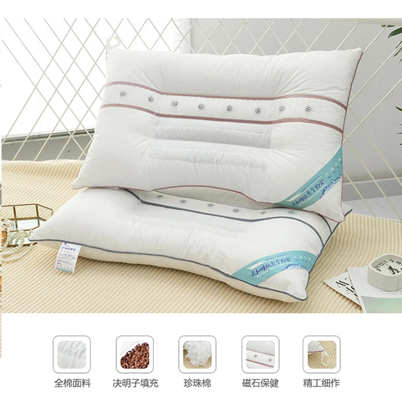 Cassia Seed Sleeping Pillow Genuine Top Magnetic Therapy Gifts Health Care 48x74cm Neck Pillows for Bedroom | Дом и сад