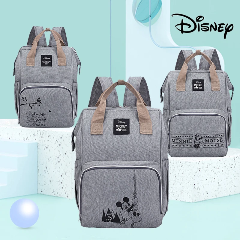 

Disney Minnie Mickey Diaper Bag Backpack for Mummy Maternity Bag for Stroller Bag Large Capacity Baby Nappy Bag Organizer New