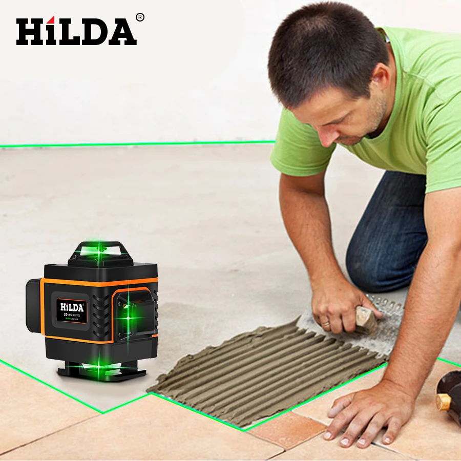 

3D/4D Laser Level Level Self-Leveling 360 Horizontal And Vertical Cross Super Powerful Green Laser Level