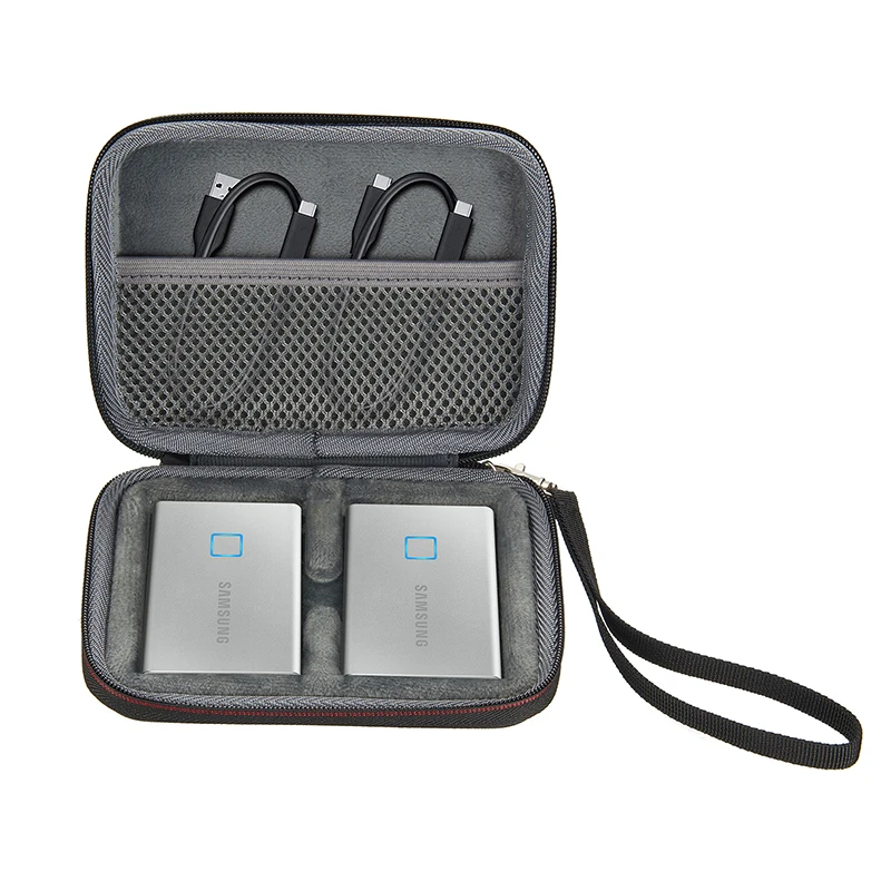 Новейший переносной чехол 2 в 1 + Мягкий силиконовый для Samsung T7 Touch портативный SSD 500