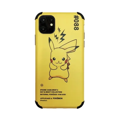2 New Pikachu mobile phone case For iPhone 11 6 7 8Plus X XR XS MAX TPU painted four-corner all-inclusive anti-fall cover - Цвет: 2