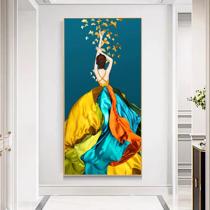 

New 5D Full Round Diamond Painting Abstract woman backside Diamond diy Embroidery Home Decoration Mosaic Diamond Lady Set,